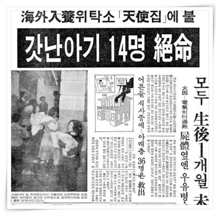 미혼모_해외입양위탁소 천사의 집에 불_19750313_조선일보 .jpg